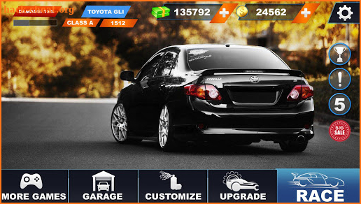 Corolla GLI: Modern Car Extreme Drift & Stunts screenshot
