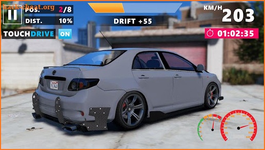 Corolla GLI: Modern Car Extreme Drift & Stunts screenshot