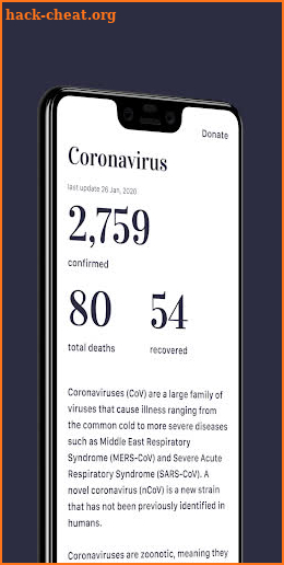 Coronavirus screenshot
