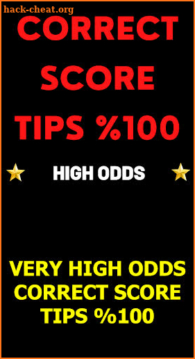 Correct Score Tips %100 screenshot
