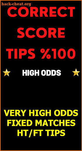 Correct Score Tips %100 screenshot