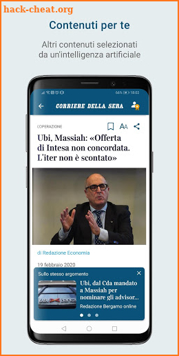 Corriere della Sera screenshot