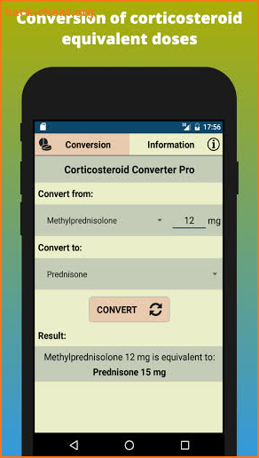 Corticosteroid Conversion: Corticoid & Steroids screenshot