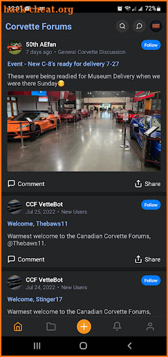 Corvette App screenshot