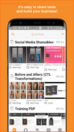 CorVive Customer App screenshot