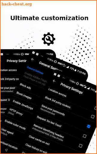 Cosmic Privacy Browser - Secure, Adblock & Private screenshot