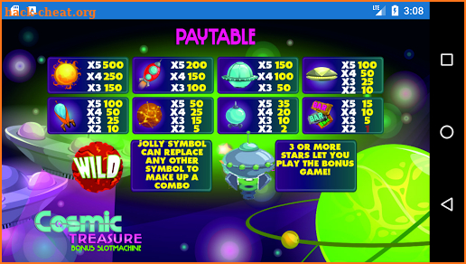 Cosmic Treasure Slots screenshot