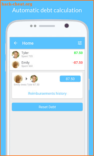 Cospender Split group expenses screenshot