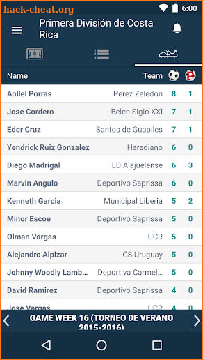 Costa Rica Football League - Primera División screenshot
