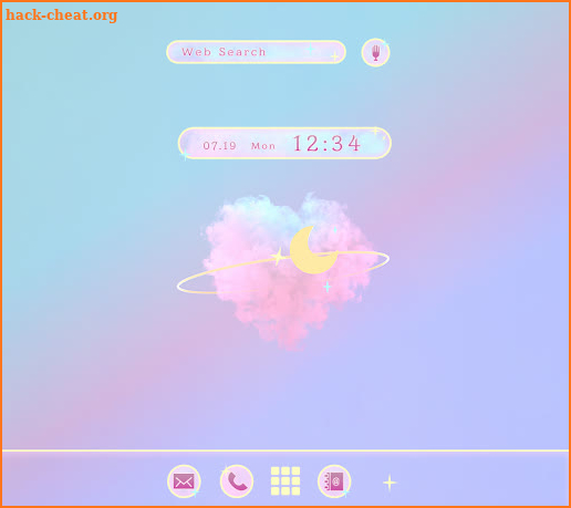 Cotton Candy Cloud Theme +HOME screenshot