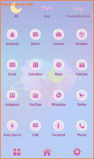 Cotton Candy Cloud Theme +HOME screenshot