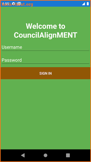 Council Alignment screenshot