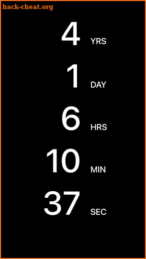 Countdown app screenshot