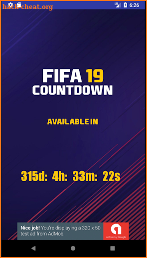 Countdown for FIFA 19 screenshot
