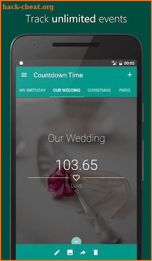 Countdown Time - Event Countdown & Big Days Widget screenshot