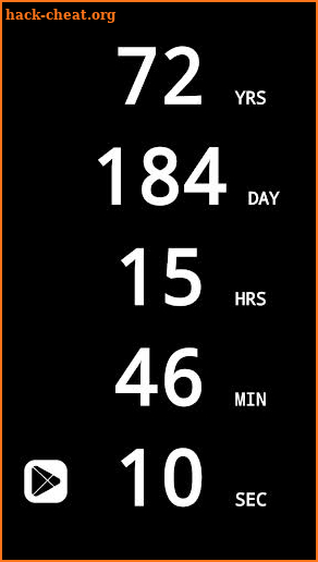 Countdown to death screenshot