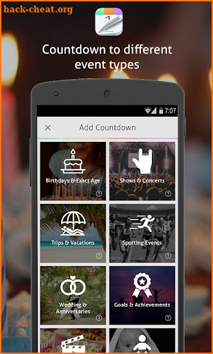 Countdown+ Widget Calendar screenshot