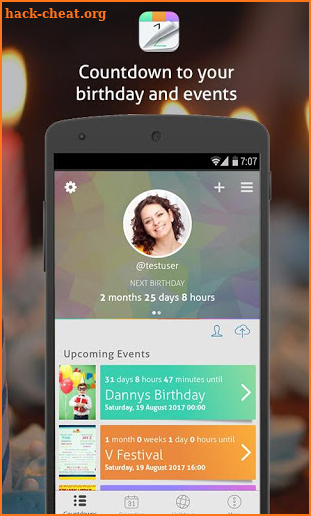 Countdown+ Widgets Calendar Lite screenshot