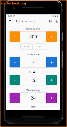 Counter - Thing counter app, tally counters widget screenshot