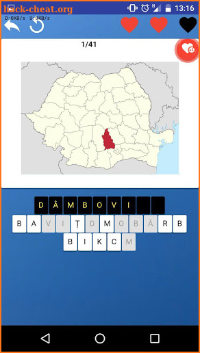 Counties of Romania - maps, emblems, tests, quiz screenshot