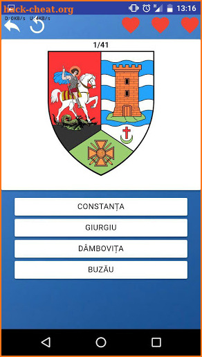Counties of Romania - maps, emblems, tests, quiz screenshot