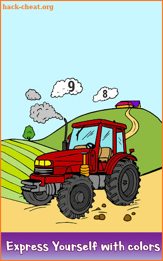 Country Farm Color by Number: Nature Coloring Book screenshot