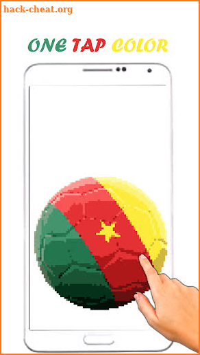 Country flag Coloring by number Pixel Art screenshot