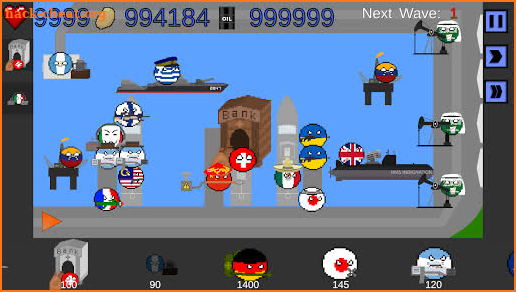 Countryballs-Tower Defense screenshot