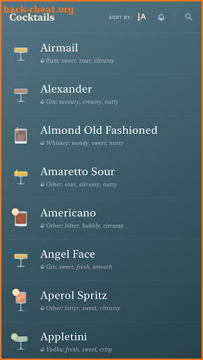 Coupe - cocktail recipes screenshot