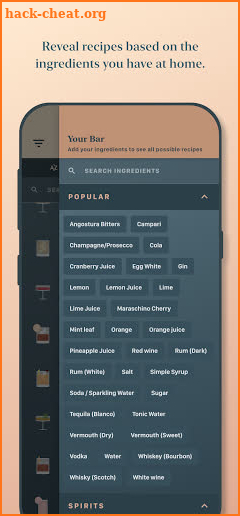 coupe: cocktail recipes screenshot