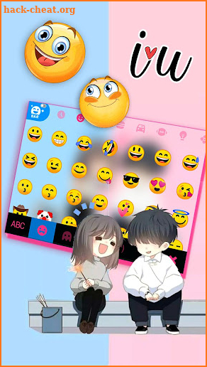 Couple First Love Keyboard Theme screenshot