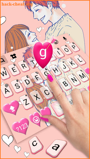 Couple In Love2 Keyboard Theme screenshot