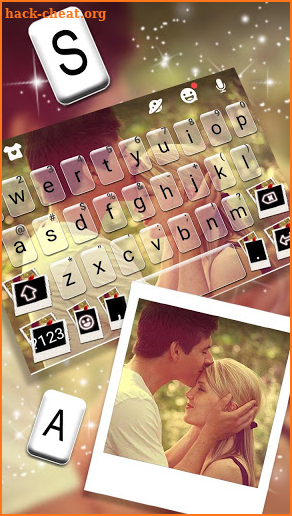 Couple Love Photo Keyboard Theme screenshot