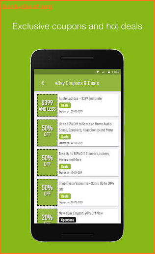 Couponat - eBay coupons, promo codes and deals screenshot