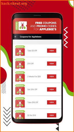 Coupons for Applebee's Discounts Promo Codes screenshot
