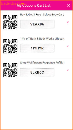 Coupons for Bath & Body Works screenshot