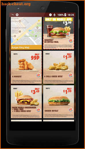 Coupons for Burger King UK screenshot