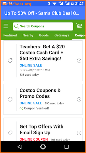 Coupons for Costco Wholesale Up to 80% discount screenshot
