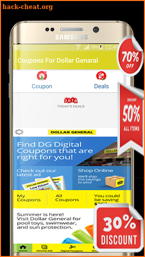 coupons for dollar genreral screenshot