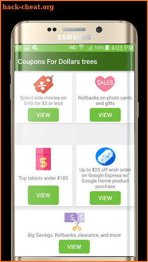 coupons for dollars trees 2 screenshot