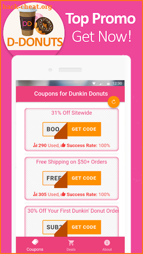 Coupons for Dunkin Donuts - Perks & Rewards screenshot
