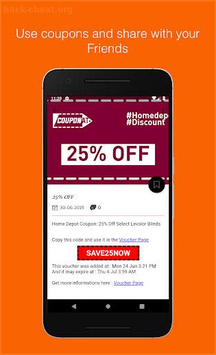 Coupons for Home Depot by Couponat screenshot