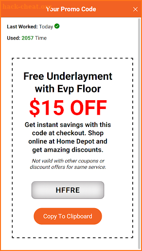 Coupons for Home Depot - Home improvement products screenshot
