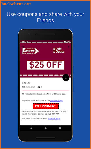 Coupons for Lyft discount promo codes by Couponat screenshot
