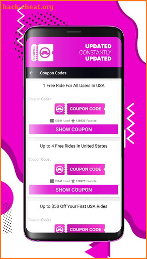 Coupons for Lyft Discounts Promo Codes screenshot