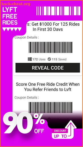 Coupons for Lyft 🚕 Free Rides screenshot