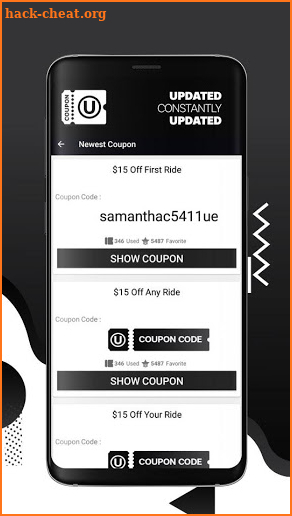 Coupons for Uber Discounts Promo Codes screenshot