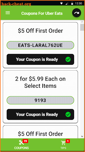 Coupons For Uber Eats: Local Food Delivery screenshot