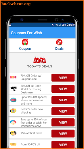 coupons for Wish Deals 2018 screenshot