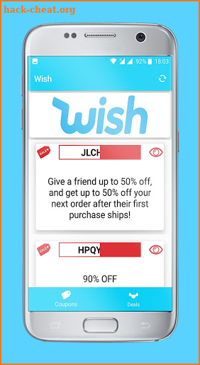 Coupons for Wish - Deals & Free Gifts screenshot